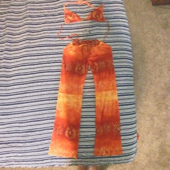 SUMMER BATHING SUITE SET PANTS & BATHING SUITE TOP - Picture 8 of 8